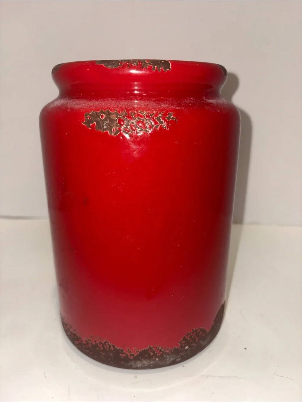 Farmer's Market Red Ceramic Jar-